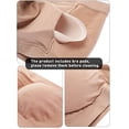 thumbnail image 5 of Boao - Sujetador bandeau de 3 piezas para mujer, sujetador acolchado sin tirantes, sujetador suave sin costuras, sujetador superior de tubo bandeau, varios tamaños (negro, blanco y color nude, mediano) Zhivalor YZY192-6, 5 of 5