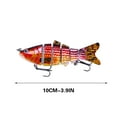 thumbnail image 2 of Fishing Lures for Freshwater and Saltwater, Lifelike Swimbait for Bass Trout Crappie Walleye, Slow Sinking Bass Fishing Lure, Amazing Fishing Gifts for Men, Must-Have Family Fishing Gear, 2 of 3