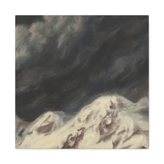 Winter Mountain Majesty - Canvas