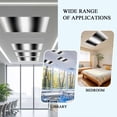 thumbnail image 3 of White Black Fluorescent Light Covers for Ceiling Lights 4x2 feet,4 Pack Magnetic Light Filters for Classroom,Modern Gradient Vertical Stripes Geometric Fluorescent Light Shade Panel for Office, 3 of 9