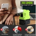 thumbnail image 5 of 150W Portable Power Station for Ryobi 18V Battery, DC 18V to AC 110V Inverter with AC Outlet, Dual USB & 200LM LED Light, Modified Sine Wave Power Adapter (Adapter Only), 5 of 9