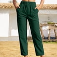 thumbnail image 3 of Corduroy Pants Women 2026 Spring Fall Elastic Waist Straight Leg Casual Loose Lounge Pants with Pockets, 3 of 6