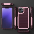 thumbnail image 4 of SaniMore for iPhone 12 & 12 Pro 6.1 inch Case Rubber, Heavy Duty Body Shockproof Bumper Cover Military Grade Anti-Scratch & Anti-Fingerprint Outdoor Rugged Case for iPhone 12/12 Pro, Rose, 4 of 9