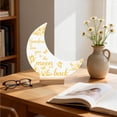 thumbnail image 7 of Uandlove Love You to the Moon and Back Acrylic Heart Sign Mothers Day Gifts for Mom Grandma from Granddaughter Wood Base Desktop Decor Brown, 7 of 7