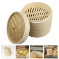 thumbnail image 3 of HLONK Household Dumpling Steamer Daily Use Cooking Tool Kitchen Food Steamer with Lid, 3 of 7