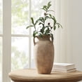 thumbnail image 4 of My Texas House 12" Taupe Solid Handled Ceramic Vase, 4 of 6