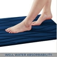 thumbnail image 3 of Yafa Home Fashion Blue Memory Foam Bath Rug Set, 17" x 32" + 20" x 20", Non-Slip (2 Count), 3 of 6