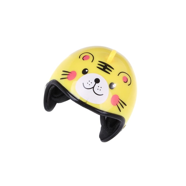 Billuyoard Casco Suministros para mascotas pequeñas Gorros de seguridad Sombreros Disfraces ajustables Cascos para aves de corral Patitos de aves de pollo Juguetes para pájaros Tigre Billuyoard PT003691-12