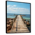 thumbnail image 2 of Designart "Rustic Beauty of Piers and Docks II" Nautical & Beach Floater Framed Canvas Wall Art, 2 of 7