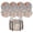 #A01-C, variant on Round Cotton Woven Heat Resistant Mats with Retro Floral Pattern & Storage Rack – Heatproof Coasters for Kitchen, Dining Table, Countertop Protection (Up to 220°C), Scratch & Condensation Resistant