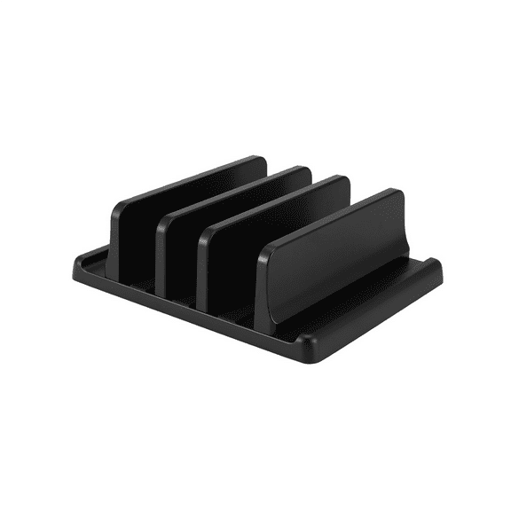 Laptop Stand Vertical Computer Desktop Space-Saving Storage Rack (3 Slots)