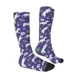 thumbnail image 3 of Picia Women Crew Soft Moisture-wicking Socks Cute Dog Pattern Design Cotton Socks, One Size fit All, 3 of 9