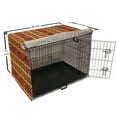 thumbnail image 6 of Tribal Dog Crate Cover, Indigenous Tribal Style Eagles Traditional Elements, Easy to Use Pet Kennel Cover Small Dogs Puppies Kittens, 7 Sizes, Cinnamon Marigold Grey, by Ambesonne, 6 of 6