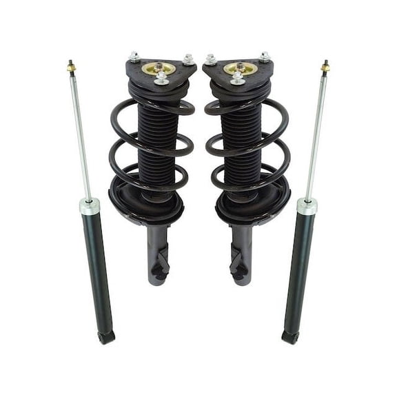 Front and Rear Shock Strut and Coil Spring Kit 4 Piece - Compatible with 2013 - 2019 Ford Escape 2014 2015 2016 2017 2018