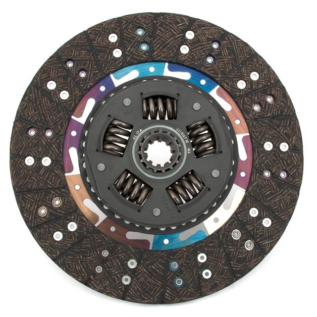 Centerforce Clutch Disc 381067 CF Series; Single Disc; Full Face Design; 12-1/4 Inch Diameter; 1-1/4 Inch x 10 Spline Input Shaft; Sprung Hub; Organic Riveted Friction Material
