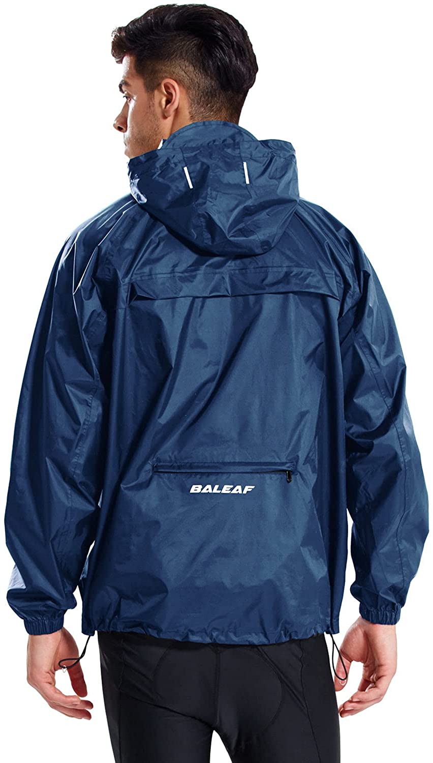Men's Rain Jacket Waterproof Raincoat 