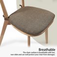 thumbnail image 5 of BrowQuartz Chair Cushion Dining Chairs Non Slide Kitchen Sofa Seat Mat with Ties Soft Stool Backrest Pad Home Office Dorm Bar Black, 5 of 6