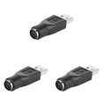 thumbnail image 1 of 2 Uds PS/2 A USB Adaptador Convertidor Conector Divisor para PC, 1 of 4