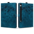 thumbnail image 2 of FJLBDE Case for Samsung Galaxy Tab S10 Lite / S10 FE / S9 FE 10.9-Inch with Stand, Card Slot, Embossed Flower PU Leather Folio Magnetic Cover with Pen Holder, Blue, 2 of 7