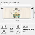 thumbnail image 3 of Ice Cream Hello Summer Kitchen Curtain Valance 54W x 18H Rod Pocket Truck Colorful Cool Seasonal Window Treatment for Living Room Bedroom Bathroom Laundry, 3 of 6