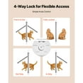 thumbnail image 3 of KFFKFF Adjustable Cat Door for Window, Fits Window Widths 23"-28", 4 Locking Options, Durable Aluminum Frame with Transparent Glass, Magnetic Seal, Weather-Resistant Pet Access Panel, White, 3 of 9