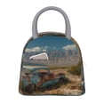 thumbnail image 1 of Easygdp Deserted Classic Car Landscape Bolsa de Almuerzo Insulada Grande, Forro de Aluminio, Diseño Espacioso, a Prueba de Fugas, Ideal para Trabajo, Picnics, Viajes y Actividades al Aire Libre, 1 of 6