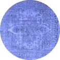 thumbnail image 1 of Ahgly Company Indoor Round Persian Blue Bohemian Area Rugs, 8' Round, 1 of 4