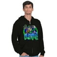 thumbnail image 3 of Airbrushed Woodsy Owl Be Green Zip Up Hoodie Men's Women's Brisco Brands L, 3 of 6