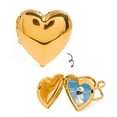 thumbnail image 3 of WINDLAND Elegant Heart Photo Locket Rings Unique Adjustable Designs Photo Frame Rings, 3 of 13