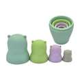 thumbnail image 2 of 4 Uds apimiento y anidación de mordedores de silicona suave de grado alimenticio maniquíes de dentición sensorial juguetes Estilo A CUTICAT  juego de apilamiento montessori, 2 of 3