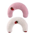 thumbnail image 1 of 2Pc Pet Neck Pillows Stuffed Chewing Toy for Dog Cat Pink and White Gloria Almohada de mascotas, 1 of 9