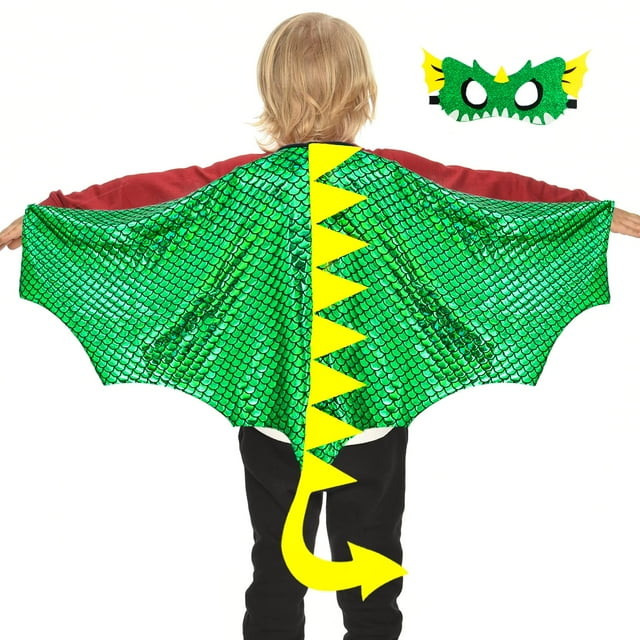 Disfraz IROLEHOME con alas de dragón para niños, disfraz de dinosaurio