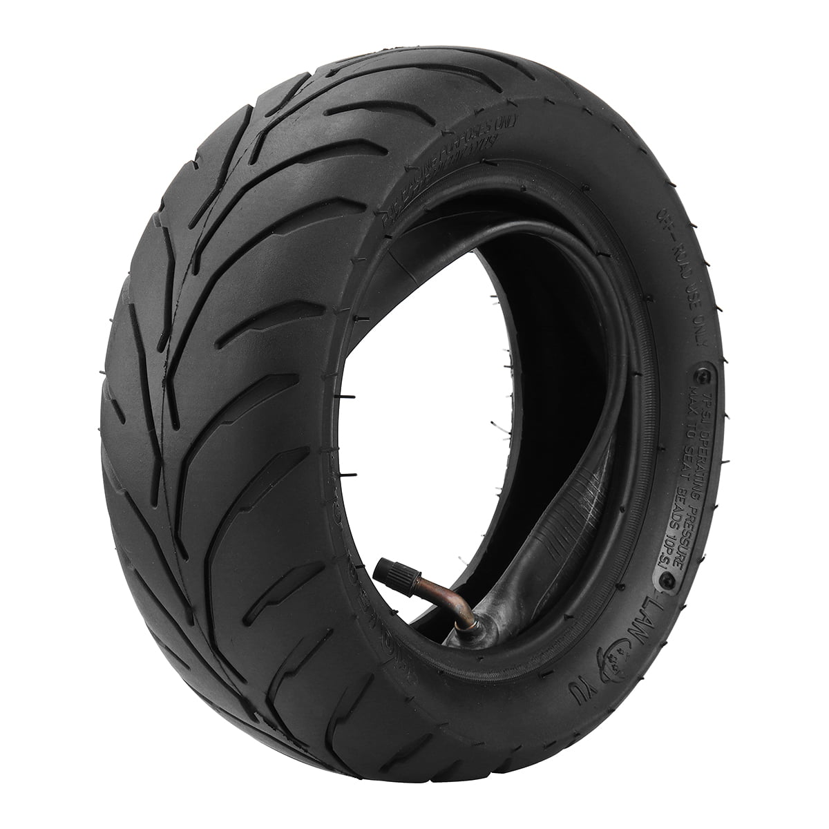 Hyssk 110/50-6.5 Tubeless Tire and Inner Tube for 49cc Pocket Rocket Bike Rear Back Tire Product Upgraded 