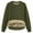 *Army Green, variant on ClodeEU Women's Sherpa Lined Sweatshirts,Fleece Crewneck Pullover , Heavyweight Winter Pullover Navy,Womens Plus XL