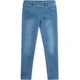 thumbnail image 2 of Real Love Girls’ Jeans – 2 Pack Stretch Denim Pull-On Skinny Fit Jeggings (7-16), 2 of 7