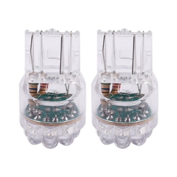 2X White T20 7443 7440 9 LEDS Brake Turn Signal Rear Lights Bulbs Lamps DC 12V pwm25