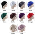 thumbnail image 2 of Female Alopecia Adjustable Chemo Cap An Arabic Wrapping Hat Turban Hat Beanie Hijab Cap GREY, 2 of 8
