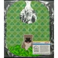 thumbnail image 2 of English Bulldog Grey Brindle  Shamrocks Baby Bib, 2 of 3