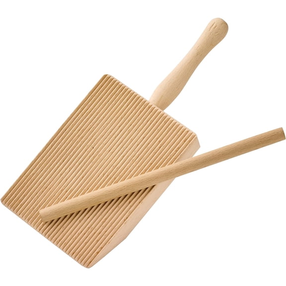 Küchenprofi Pastacasa Wooden Grooved Board for Making Homemade Gnocchi, 8.25" x 4", Natural