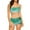 Green, variant on Swimsuits for Women Fashion Two-piece Bikini Swimsuit Gradient Tight Three-piece Sports Swimsuit Racerback Tops with Bikinis Bottom