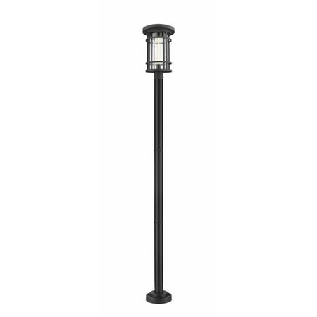 1 Light Outdoor Post Mount Lantern in Craftsman Style 12 inches Wide By 93.75 inches High Bailey Street Home 372-Bel-3173908