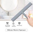 thumbnail image 3 of Mistaha Silicone Shower Squeegee with Shower Door Hook Rubber Window Cleaner Set Car Windshield Squeegee -Slip Stain Remover, Grey, 3 of 7