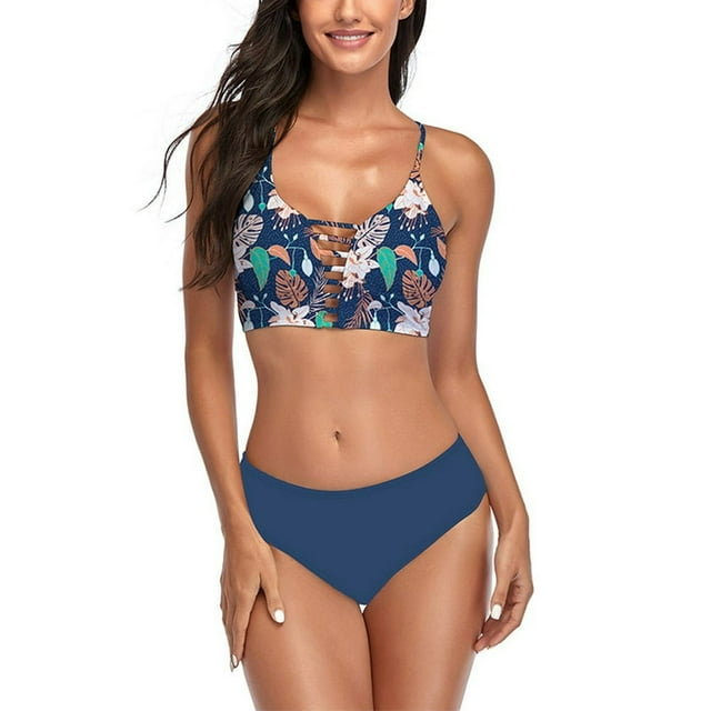 Women‘s Two-Piece Swimsuit Sexy Hollow Bikini