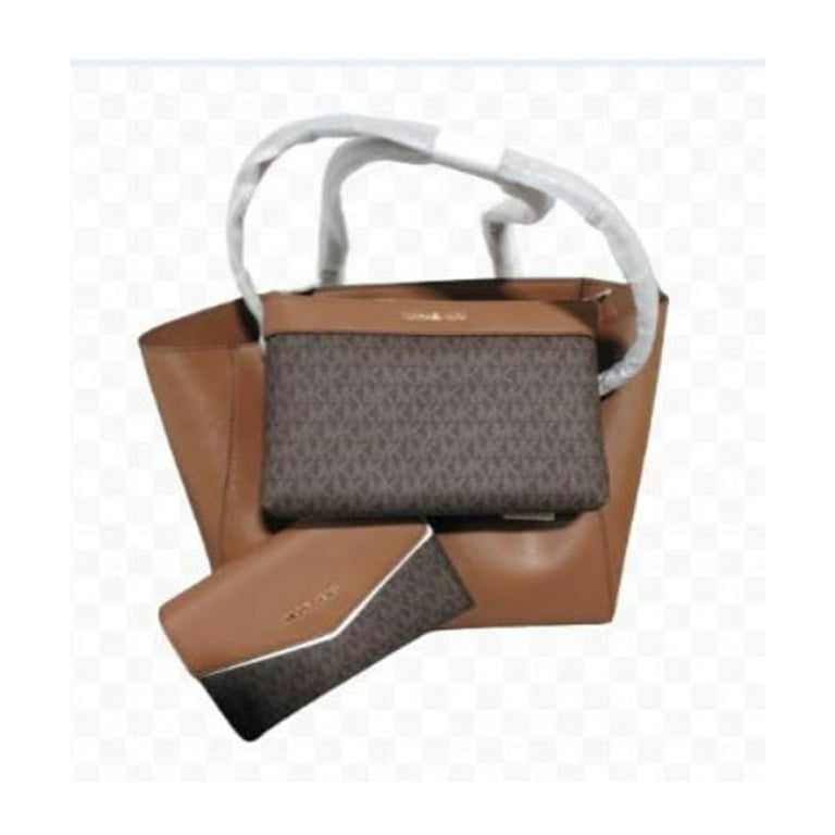 Michael Kors Womens Charlotte Large 3-in-1 Tote Crossbody Handbag 