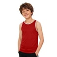 thumbnail image 5 of OGLCCG Tank Tops for Boys Mesh Casual Sleeveless Crewneck Athletic Workout Tees Basic Solid Color Kids Undershirts 3-18 Years, 5 of 6