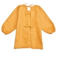 thumbnail image 5 of XAOWF Kids Girls Art Smock Solid Color Loose Fit Long Sleeve Apron With Pocket For Children Art Painting Relaxed Fit Versatile Tops 8-12 Years, 5 of 9