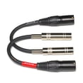 thumbnail image 2 of Cable adaptador Suanqi XLR macho a TRS hembra de 6,35 mm, 15 cm, paquete de 2, 2 of 6