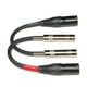 thumbnail image 2 of Cable adaptador Suanqi XLR macho a TRS hembra de 6,35 mm, 15 cm, paquete de 2, 2 of 6