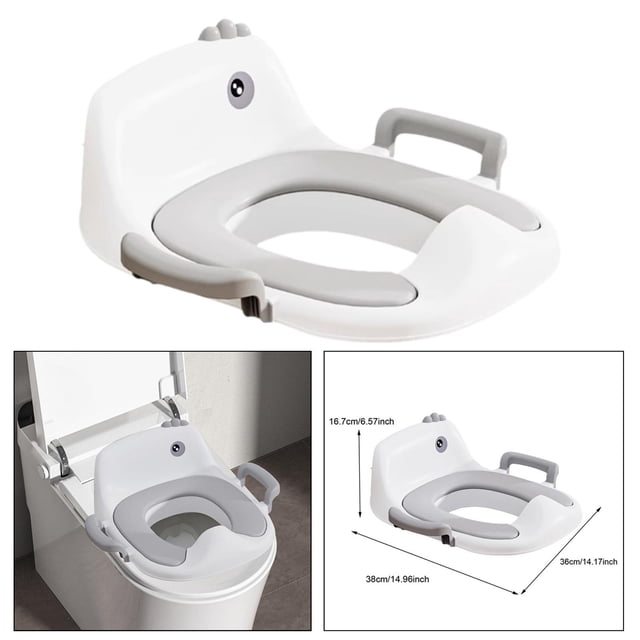 Asiento para orinal para bebé perfecl gris que se adapta a la mayoría de los inodoros