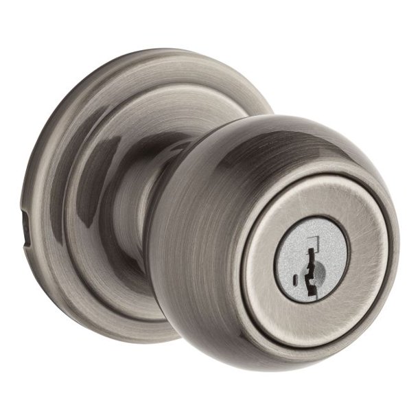 Kwikset Circa Entry Door Lock Smart Key & New Chassis, 5 Pin Antique